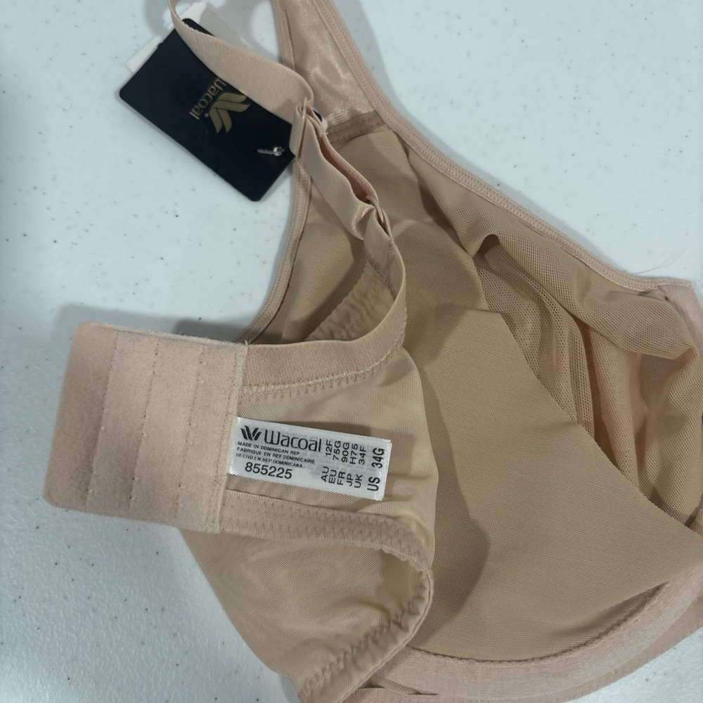 NWT Wacoal Light Nude Lace Underwire Bra - Picture 5 of 5